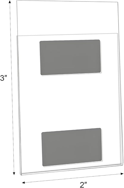 Magnetic Picture Frames for Refrigerator 2x3 Inch,Mini Photo Frames for Fridge,8 Pack Clear Picture Display Frame Home Office School Lock Storage