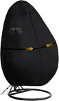 Outdoor Egg Chair Cover Waterproof with Zipper, UV Resistant & Windproof All-Weather Hanging Egg Chair Cover, Fade and Tear Resistant Hanging Chair Covers, 78" x 69", Black