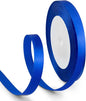 3/8 Inch 25 Yards Satin Ribbon Royal Blue, Solid Color Fabric Ribbon for Gift Wrapping, Wedding, Polyester Gift Ribbon for Birthday Party Decoration, Craft, Hair, Floral, Sewing