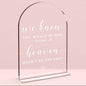 Wedding Memorial Sign，We Know You Would be Here Today If Heaven Sign，Wedding Signs，Arch Acrylic, Wedding Sign for Ceremony and Reception, Wedding Decoration, Wedding Supplies 5 x 7 Inch (White)
