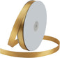 5/8" Wide x 100 Yards Single Face Polyester Satin Ribbon, Satin Ribbon for Crafts, Gift, Hair Bows, Wedding Party Decoration, Bow Making & Other Projects (Champagne Gold)