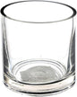 WGV Quality Thick Tea Light Votive Candle Holder 3x3, Clear Tiny Cylinder Glass Vase, Small Planter Terrarium, 1 Pc