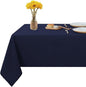 Fitable Square Tablecloth 60x60 inch Tablecloth Stain and Wrinkle Resistant Washable Polyester Table Cloth for Buffet Parties and Camping, Navy