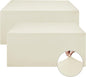 Nasitos Fitted Table Covers Stretch Spandex - 96 x 30 Inch - 2 Pack Beige Rectangle Table Clothes for 8 Foot Folding Tables, Fabric Tablecloths for Parties, Trade Show, Craft Show, Birthday