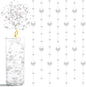 50pcs Pearls String Beads of Pearls, 10+5mm White Artificial Pearl String for Floating Candles Centerpieces, Vase Filler, Wedding Centerpiece Christmas Party Decor