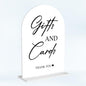 Cards and Gifts Sign for Wedding Acrylic Arch Wedding Bridal Shower Baby Shower Welcome Table Signs for Ceremony and Reception Decor 7 x 5 Inches