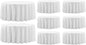 Round Tablecloth 8 Pack 90 Inch White Tablecloths Washable Decorative Linen Polyester Table Clothes Cover for Dining Table Banquets Buffet Parties and Wedding