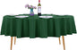 Ascoza 2pack 90 Inch Hunter Round Tablecloth in Washable Polyester Fabric for Wedding/Banquet/Restaurant/Parties