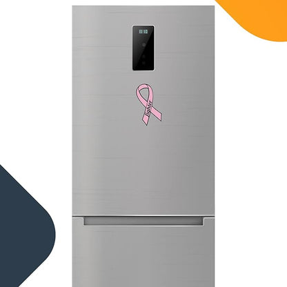 Magnet Me Up: Support Breast Cancer Fighter Pink Ribbon Magnet Decal - 3.5x7 Inches, Heavy-Duty Automotive Magnet for Car, Truck, SUV - Show Your Support and Encouragement with This Magnet