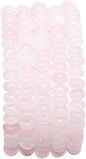 Natural Rose Quartz Crystal Stone Rondelle 4x6mm Loose Semi Gemstone Beads for Jewelry Making 38cm