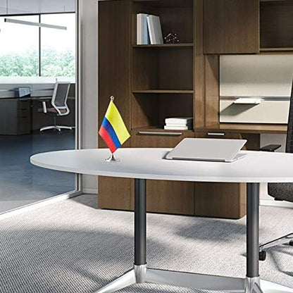 Colombia Flag Colombian Flags, Small Mini Colombian Desk Flag, Used for Table Office Classroom Home Patriotic Events Decorations