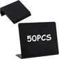 50Pcs Food Labels for Party Buffet PVC Erasable Writing Pad Mini Chalkboard Signs Thickened and Durable Occasions are Birthday Bakery Wedding Price Display Boards