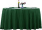 Ascoza 2pack 132 Inch Hunter Round Tablecloth in Washable Polyester Fabric for Wedding/Banquet/Restaurant/Parties