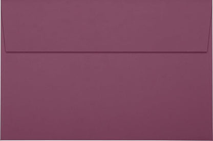 LUXPaper A9 Invitation Envelopes | Peel & Press | 5 3/4" x 8 3/4" | Vintage Plum | 80lb. Text | 50 Qty