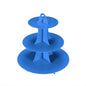 3-Tier Cupcake Stand, Cake Stand holder, Tiered DIY Cupcake Stand Tower for Dessert Table Displays, Birthday Theme Party Favors Decoration, Floral Tea Party, 12" W x 12.8" H, Blue
