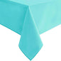 Hiasan Solid Rectangle Tablecloth Aqua - Waterproof Washable Oblong Fabric Table Cloth for Dining Room Kitchen and Outdoor Use, 70 x 108 Inch