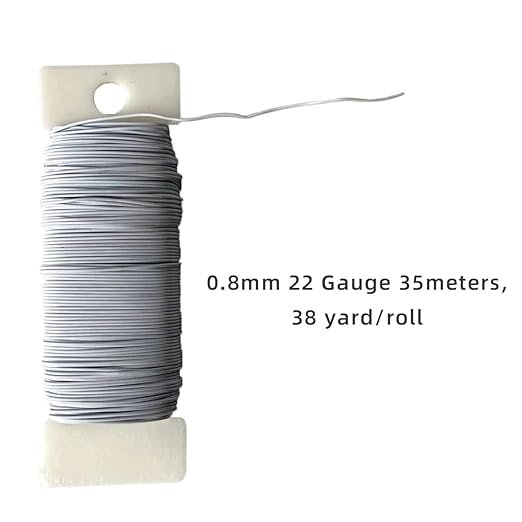 76Yards 22Gauge Black Metal Floral Wire Flexible Paddle Florist Garden Wire for Flower Arrangement,Crafts,Christmas Wreaths Tree,Garland.