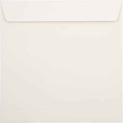 LUXPaper Square Invitation Envelopes | Peel & Press | 8" x 8" | Natural | 70lb. Text | 50 Qty