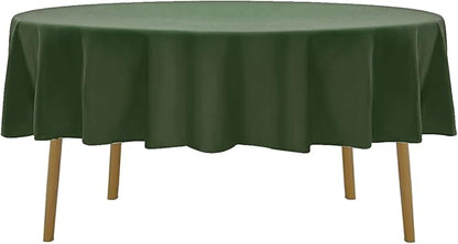 60 inch Round Tablecloth Washable Polyester Table Cloth Decorative Table Cover for Wedding Party Dining Banquet（60 inch,Willow）