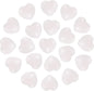 PATIKIL 20 Pcs Natural Heart Shaped Crystal Stone, 0.6 Inch Mini Polished Love Gemstone Crystal, Pocket Rock Engraved Worry Stones for Women Gifts Meditation, Pink