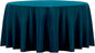 Ascoza 2pack 120 Inch Peacock Blue Round Tablecloth in Washable Polyester Fabric for Wedding/Banquet/Restaurant/Parties…