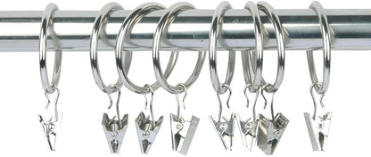 30 Pcs Curtain Clips with Hooks, Heavy Duty Metal Shower Clip Hook Set for Hanging Photos Art Craft Display Home Decoration