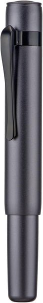 Hongdian M2 Black Forest Mini Fountain Pen, Bent Nib & Sleek Shape Aluminium Short Pocket Travel Pen (Space Gray)