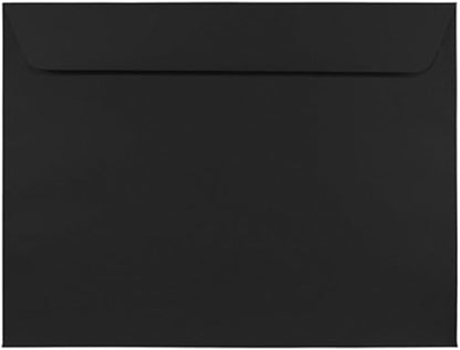 JAM PAPER 9 x 12 Booklet Premium Envelopes - Smooth Black - 100/Pack