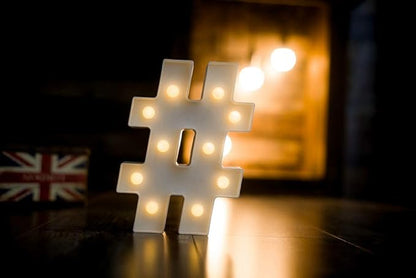 MUMUXI Marquee Light Up Letters Sign Battery Powered LED Alphabet Lights for Party Wedding Birthday Christmas Home Bar Decoration Lighted Symbols