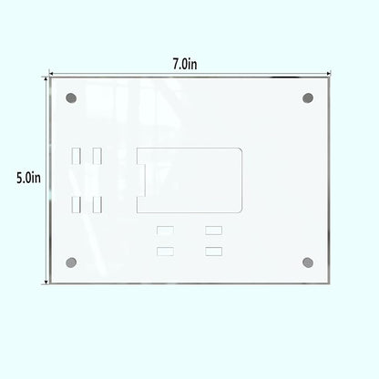 HELPLEX Picture Frames, 1 Pack 5x7 inch Acrylic Picture Frame Clear 5 x 7 Photo Frames Magnetic Picture Frames Ready for Tabletop Display, Effectively Protect Photos from Fading and Yellowing