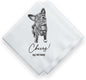 Luxury Custom Illustrated Dog Wedding Napkins, Custom Pet, Personalized Photo Napkins for Dog Wedding, Engagement Party