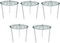 12 x 16 inch Poeny Cage Grow Through Grid Plant Brace Flower Support Rings, Pack of 5 Round Metal Plant Stakes Rings, Strong Large Garden Supports for Flowers, Peonies, Rose, Lily