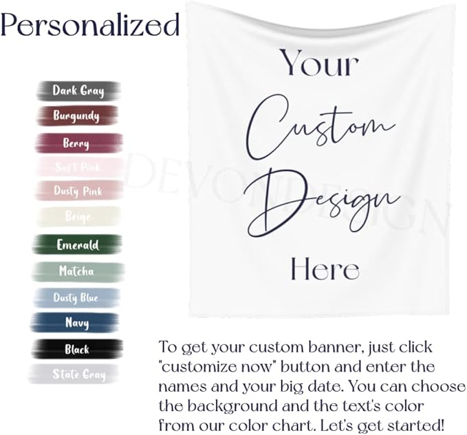 You Will Forever Be My Always Backdrop, Custom Tapestry with Names and Date, Personalized Calligraphy Wedding Banner for Ceremony, Rustic Sign, Reception Arch, Decor One Size