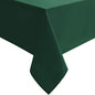 Hiasan 60 x 120 Inch Rectangle Tablecloth - Waterproof Wrinkle Resistant and Spillproof Washable Fabric Table Cloth for Dining Room Kitchen, Hunter Green