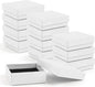 Gift Box Necklace Earring Ring Box Gift Box,12 Pieces Square Cardboard Jewelry Gift Boxes,Cotton Filled Cardboard Paper Jewelry Box Gift Case (3.5x3.5x1.25 Inches) (White)