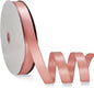 Rose Pink Satin Ribbon Double Faced Satin 1/2 inch x 55 Yards Polyester Ribbon for Gift Wrapping Crafts Wedding Decoration Bows Ornaments Party Bouquet Floral Arrangement
