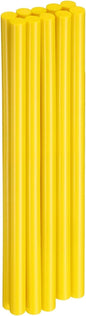 HARFINGTON 10pcs Hot Glue Sticks 0.43" Dia x 9.84" Long EVA Mini Hot Melt Adhesive Glue Stick for Hot Melt Gun Wood Plastic Glass Flowers Fabrics Foam, Yellow