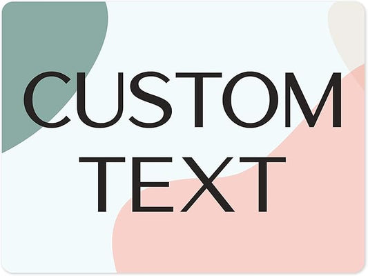 Custom Sign, Custom Street Sign, 11 Font Colors, 13 Font Styles, 4 Hole Options, 22 Sizes, 18x24 Inches, Rust Free DiBound, Fade Resistant, Made in USA by My Sign Center (Minimalist)