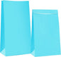Oletx 30-Pack Blue Party Favor Paper Bags, 9'' Wrapped Treat Goodie Candy Paper Lunch Bags for Birthday Party, Babyshower, School Activitities