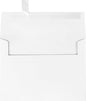 LUXPaper A7 Invitation Envelopes | Peel & Press | 5 1/4" x 7 1/4" | White | 80lb. Text | 100% Recycled | 50 Qty