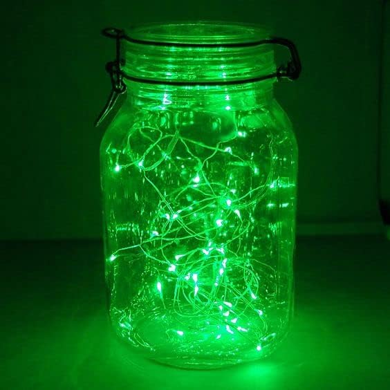 66Ft 200LED Fairy Lights Plug in, Waterproof String Lights Outdoor & Indoor 8 Modes with Timer, Christmas Light Bedroom Decor, Twinkle Light for Garden St. Patrick's Day Christmas Decorations (Green)