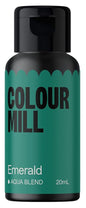 Colour Mill Aqua Blend Water-Based Food Coloring, 20 Milliliters Emerald
