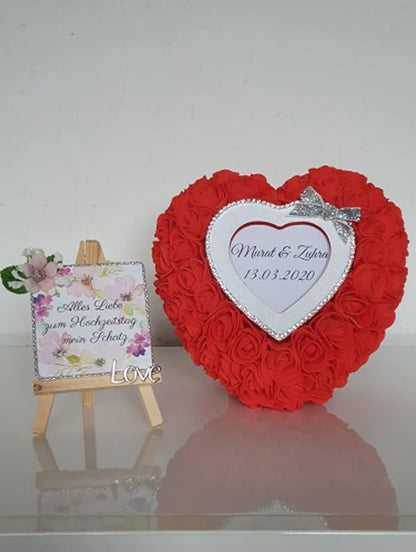 Artificial Flowers 100PCS 3CM Mini Fake Roses for DIY Wedding Bouquets Centerpieces Party Baby Shower Home Decorations (Red)
