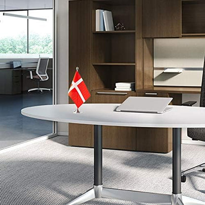 Denmark Flag Danish Flags, Small Mini Danish Desk Flag, Used for Table Office Classroom Home Patriotic Events Decorations