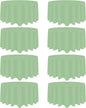 8 Pack Sage Green Round Tablecloth 90 Inch Stain and Wrinkle Resistant Round Sage Green Table Cloth Reusable and Washable Polyester Fabric Table Covers for Buffet Wedding Party and Banquet