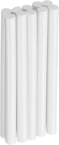 HARFINGTON 10pcs Hot Glue Sticks 0.28" Dia x 3.94" Long EVA Mini Hot Melt Adhesive Glue Stick for Hot Melt Gun Wood Plastic Glass Flowers Fabrics Foam, White