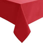 Hiasan Red Square Tablecloth - Waterproof and Spillproof Washable Christmas Fabric Table Cloth for Dining Room Kitchen, 70 x 70 Inch