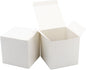 Oletx 25 Pcs White Paper Gift Boxes, Small Candy Boxes Bulk, 4x4x4 inch Gift Box with Lids, Goodie Treat Boxes for Party Favors, Birthday Gifts, Wedding Gifts