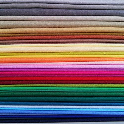50 PCS 10" x 10" Precut Multi-Colors Cotton Fabric Squares Fabric Bundles for Sewing & Quilting Beginners