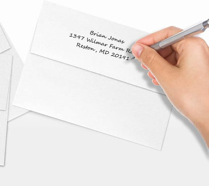 LUXPaper A7 Invitation Envelopes | Peel & Press | 5 1/4" x 7 1/4" | Crystal Metallic | 80lb. Text | 50 Qty